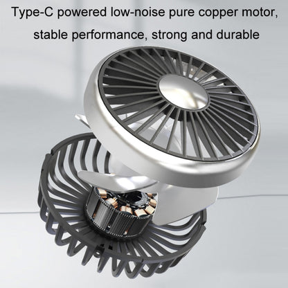 Ventilateur de siège de voiture à double tête avec lumière, F310