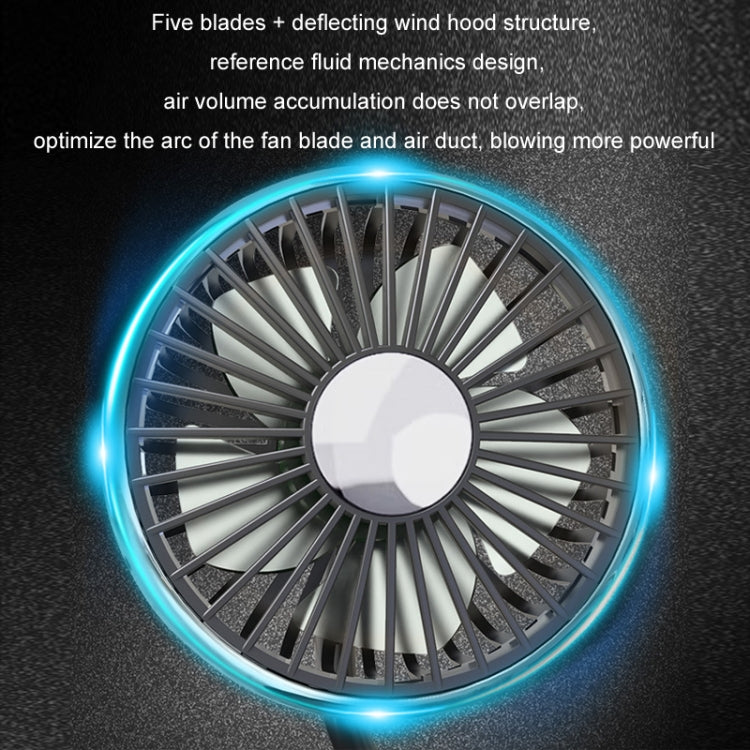 Ventilateur de siège de voiture à double tête avec lumière, F310