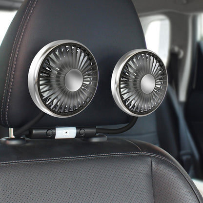 Ventilateur de siège de voiture à double tête avec lumière, F310