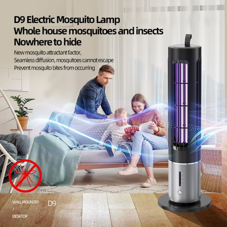 Lampe anti-moustiques UV portable D9, rechargeable, silencieuse, avec minuterie à 3 vitesses