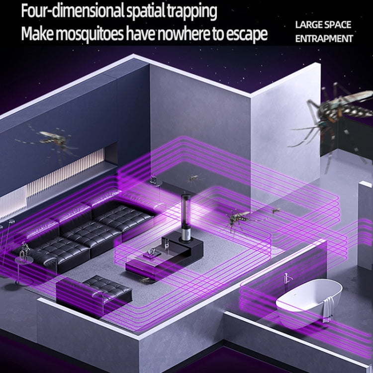 Lampe anti-moustiques UV portable D9, rechargeable, silencieuse, avec minuterie à 3 vitesses