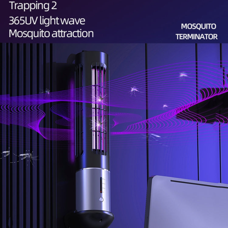 Lampe anti-moustiques UV portable D9, rechargeable, silencieuse, avec minuterie à 3 vitesses