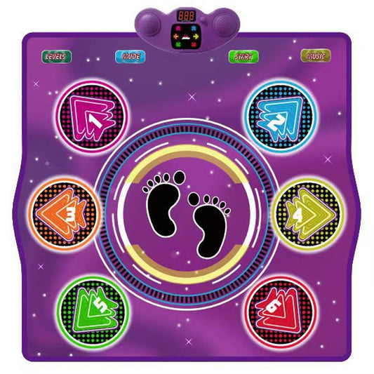 6 Buttons Dance Mat Toys For Kids With Bluetooth / AUX And Built In Music 6 Modes Step Floor Mat