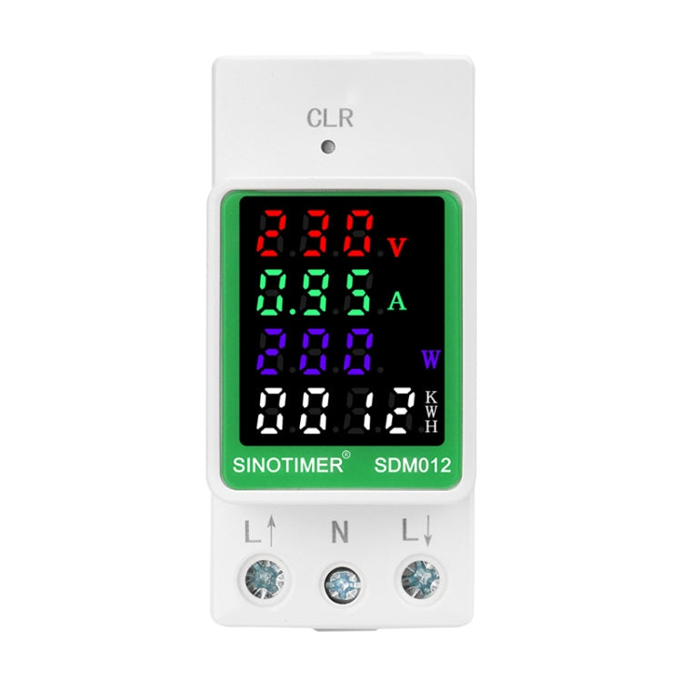 SINOTIMER DIN Rail AC Digital Display Current Voltage Power Electricity Multi-Function Tester, SDM012-2, SDM012-1, SDM012-RS485