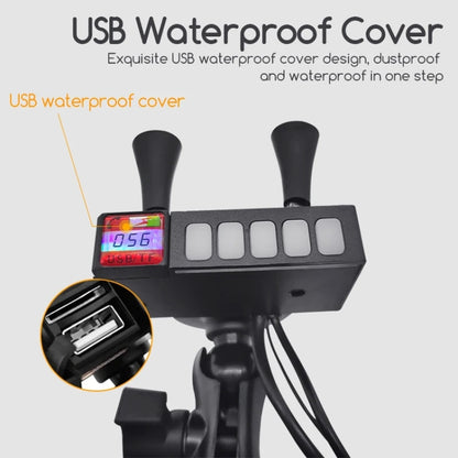 Motorcycle Mobile Phone Charging Stand With Bluetooth MP3 Speaker