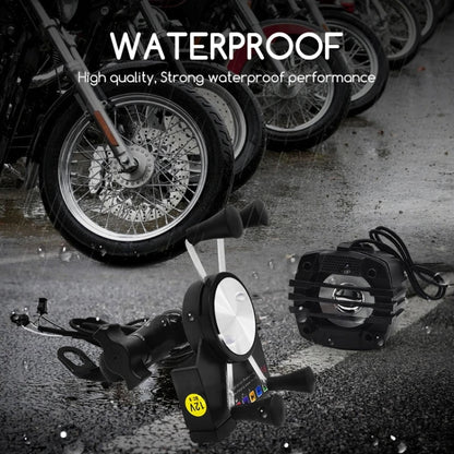 Motorcycle Mobile Phone Charging Stand With Bluetooth MP3 Speaker