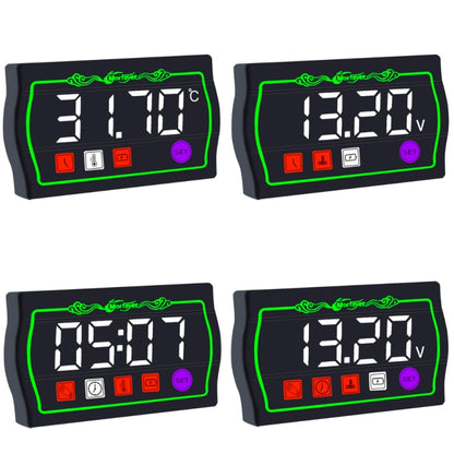 Morfayer Locomotive Intelligent Multi-function Tachometer, 4 in 1 Ambient Temperature Gauge, 4 in 1 Water Temperature Meter, 5 in 1 Ambient Temperature Tachometer, 5 in 1 Water Temperature Tachometer