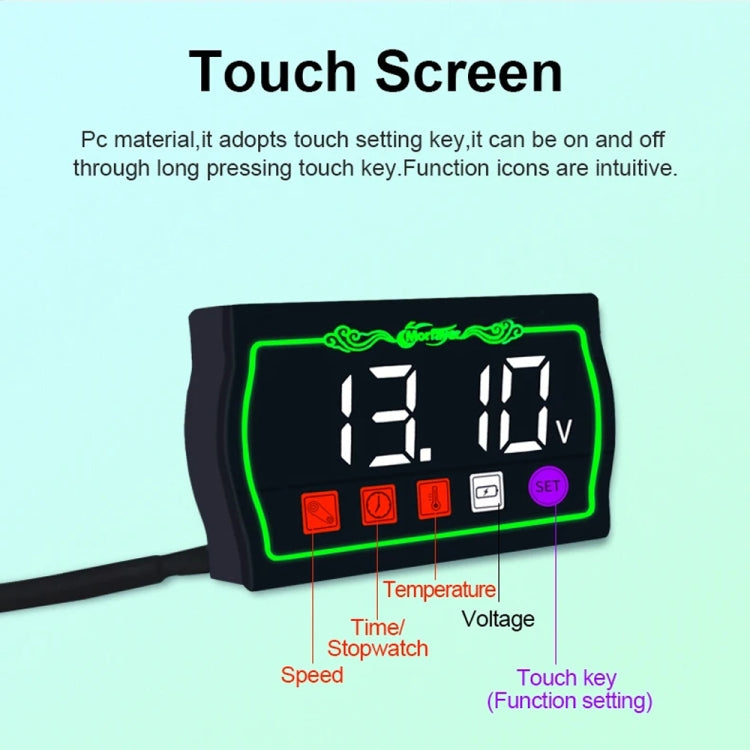 Morfayer Locomotive Intelligent Multi-function Tachometer, 4 in 1 Ambient Temperature Gauge, 4 in 1 Water Temperature Meter, 5 in 1 Ambient Temperature Tachometer, 5 in 1 Water Temperature Tachometer