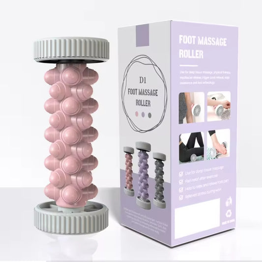 Foot Massage Roller Home Fitness Muscle Relaxation Plantar Fascia Rod, Pink, Purple, Gray