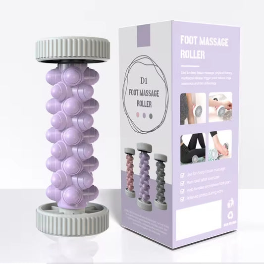 Foot Massage Roller Home Fitness Muscle Relaxation Plantar Fascia Rod, Pink, Purple, Gray