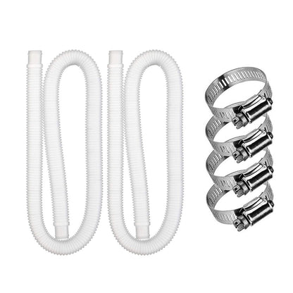 Pour pompe de filtration de piscine Intex de remplacement, 1 tuyau 2 colliers, 2 tuyaux 4 colliers, 1 tuyau 2 colliers bleu, 2 tuyaux 4 colliers bleus
