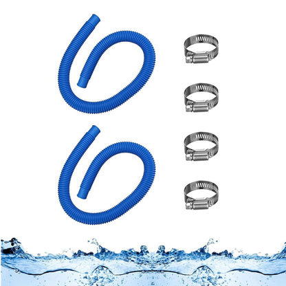 Pour pompe de filtration de piscine Intex de remplacement, 1 tuyau 2 colliers, 2 tuyaux 4 colliers, 1 tuyau 2 colliers bleu, 2 tuyaux 4 colliers bleus