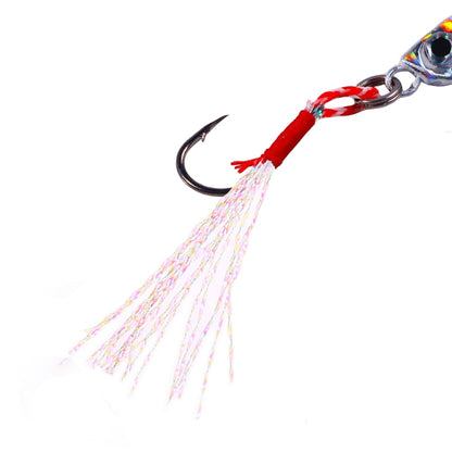 HENGJIA LB149 Slow Cranking Luminous Iron Plate Lead Fishing Bait Lua Naked Fake Bait, 10g, 15g, 20g, 25g, 30g, 40g, 60g
