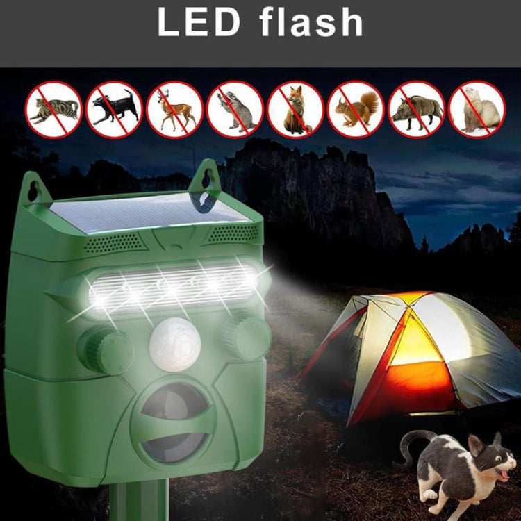 Répulsif Solaire Ultrasonique Extérieur pour Animaux et Oiseaux, Répulsif Électronique pour Souris, RC-548