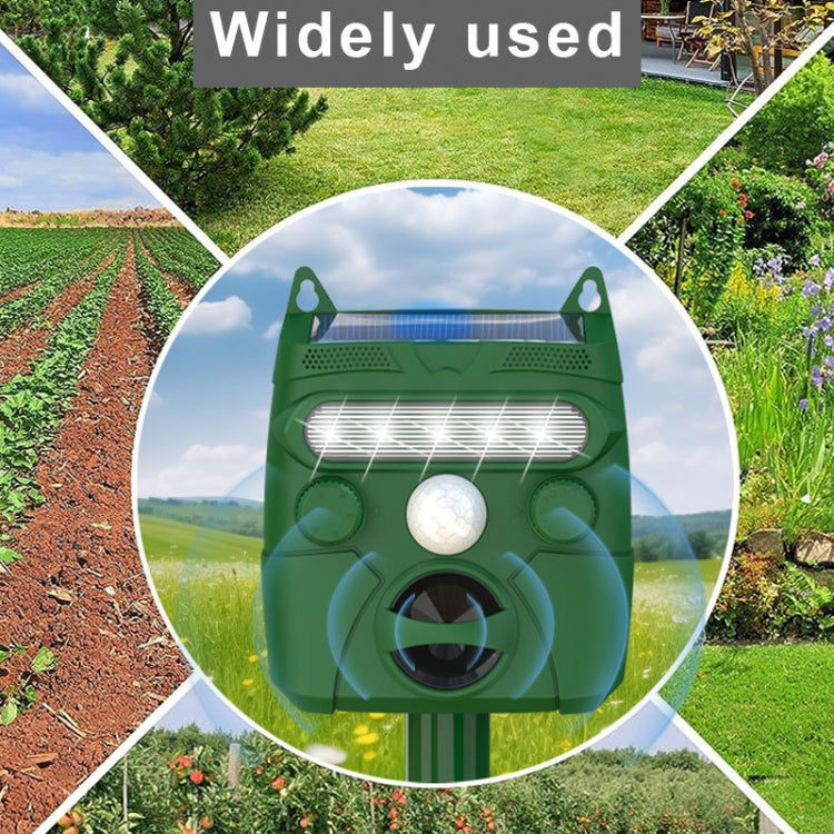 Répulsif Solaire Ultrasonique Extérieur pour Animaux et Oiseaux, Répulsif Électronique pour Souris, RC-548