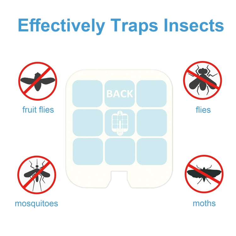 Plaque de rechange pour piège à insectes d'intérieur à brancher, Lot de 10/20 plaques adhésives