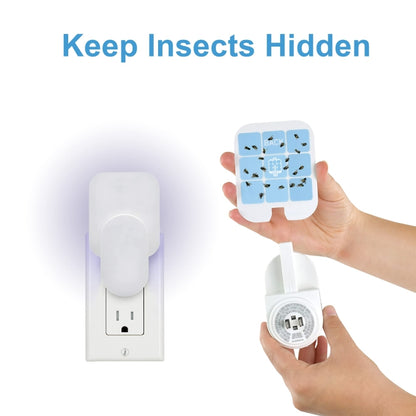 Plaque de rechange pour piège à insectes d'intérieur à brancher, Lot de 10/20 plaques adhésives