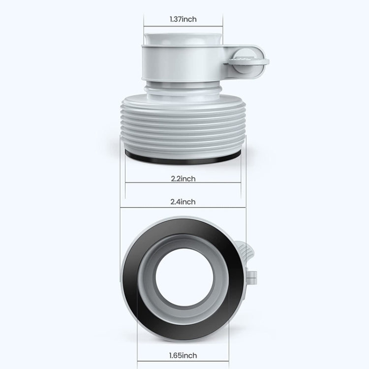 Pour raccords de pompe de piscine Intex 10722 / 25009 Adaptateur de tuyau de type B, 1 adaptateur de type B