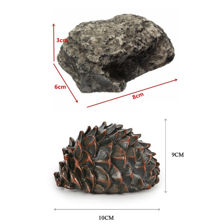 Simulated Stone Pine Nut Safe Key Box For Hiding Private Money, Stone