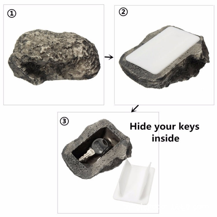 Simulated Stone Pine Nut Safe Key Box For Hiding Private Money, Stone