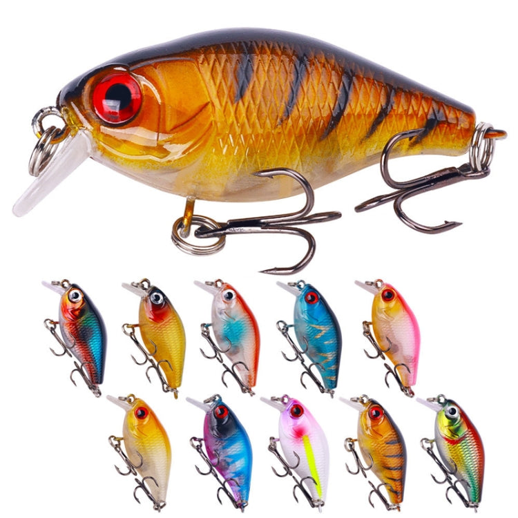 10 couleurs / Ensemble HENGJIA CB073 Leurres de Pêche Lua Leurre Artificiel, 4.5cm 4.1g