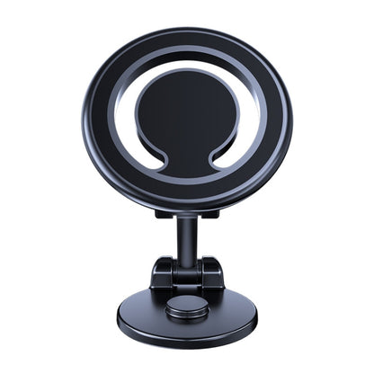 Magnetic Folding Car Phone Holder Rotatable Dashboard Stick-On Navigation Stand, D33