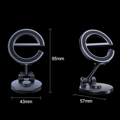 Letter E Magnetic Folding Car Phone Holder Rotatable Dashboard Stick-On Navigation Stand, D38