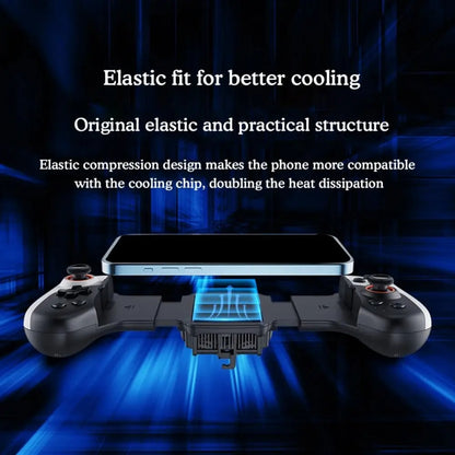 Mobile Phone Gaming Controller with Cooler & 2 Back Button Macro Programmable, JK02 Black