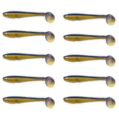 HENGJIA Spaghetti Worm Leurre Souple T-Tail Spirale pour la Pêche, 4.5cm 10pcs/Paquet, 5.5cm 10pcs/Paquet, 7.5cm 6pcs/Paquet