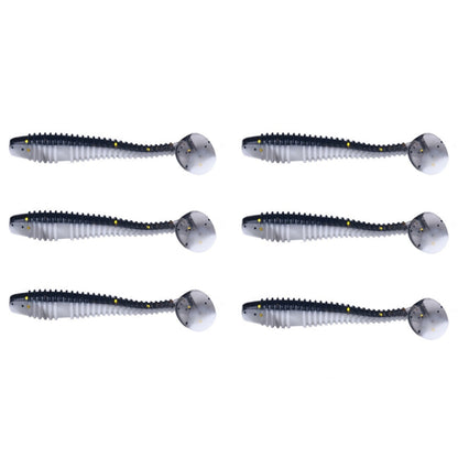 HENGJIA Spaghetti Worm Leurre Souple T-Tail Spirale pour la Pêche, 4.5cm 10pcs/Paquet, 5.5cm 10pcs/Paquet, 7.5cm 6pcs/Paquet