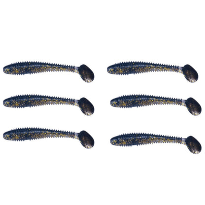 HENGJIA Spaghetti Worm Leurre Souple T-Tail Spirale pour la Pêche, 4.5cm 10pcs/Paquet, 5.5cm 10pcs/Paquet, 7.5cm 6pcs/Paquet