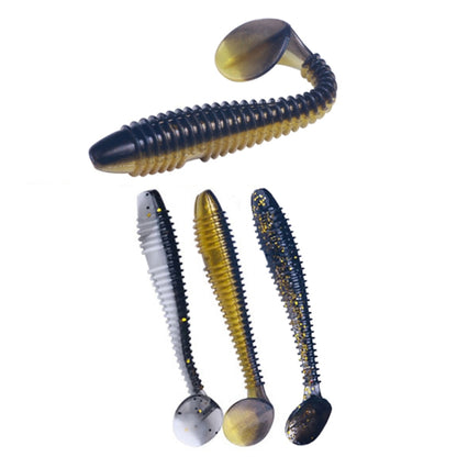 HENGJIA Spaghetti Worm Leurre Souple T-Tail Spirale pour la Pêche, 4.5cm 10pcs/Paquet, 5.5cm 10pcs/Paquet, 7.5cm 6pcs/Paquet