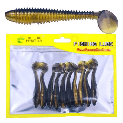 HENGJIA Spaghetti Worm Leurre Souple T-Tail Spirale pour la Pêche, 4.5cm 10pcs/Paquet, 5.5cm 10pcs/Paquet, 7.5cm 6pcs/Paquet