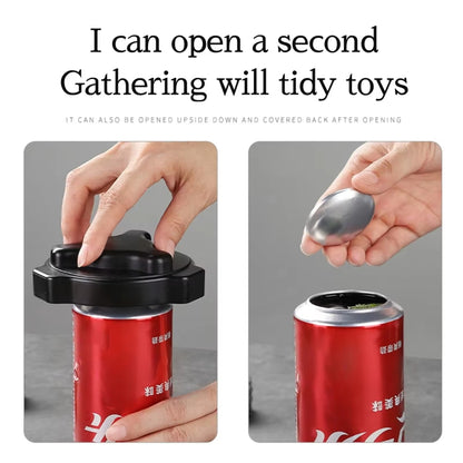 Magnetic Rotatable Can Opener Portable Beer Coke Manual Bottle Opener