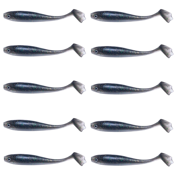 HENGJIA Leurre souple à queue en T pour pêche en eau douce, 7,5 cm, 10 pièces/paquet, 10,5 cm, 6 pièces/paquet