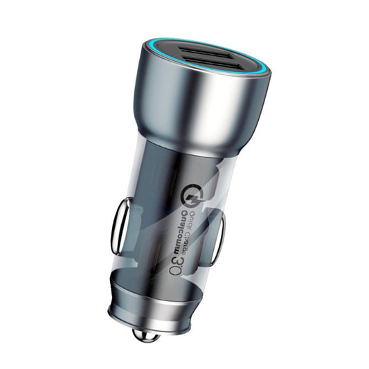 Chargeur de voiture rapide double port QIAKEY, un vers deux allume-cigares, TK518 Café, TK518 Bleu, TK515 Café, TK515 Bleu, TK519 Café