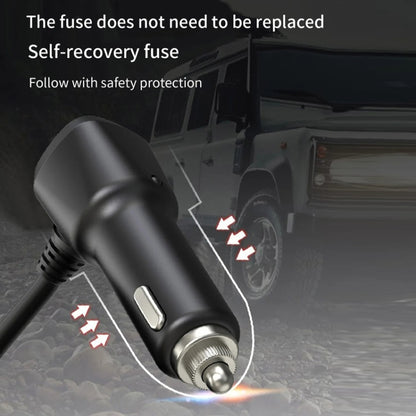 120W Digital Display Cigarette Lighter Car Fast Charging Charger