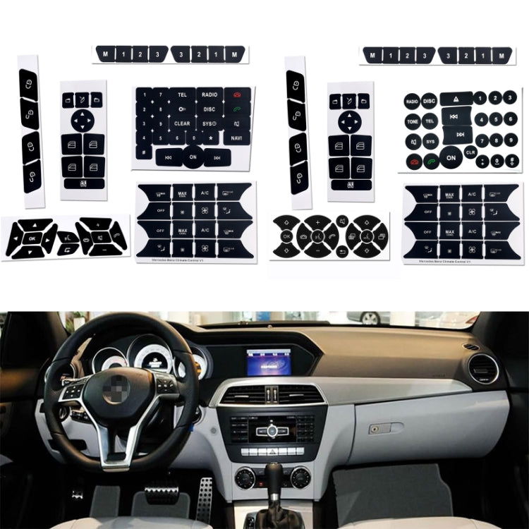 Pour Mercedes-Benz CLS/C218/SLK/W172/W204/GLK Autocollant de réparation de bouton de climatisation