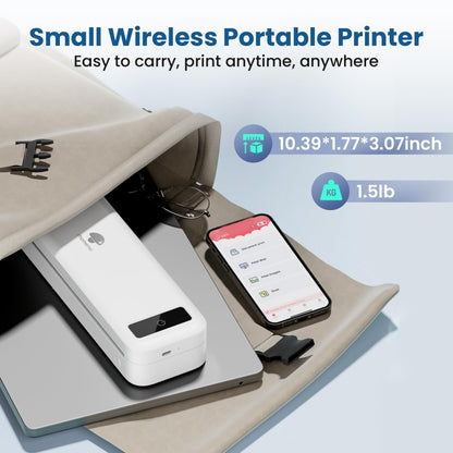 Phomemo M835  Wireless Bluetooth Thermal Printer Support Multi-Size Thermal Paper, M835
