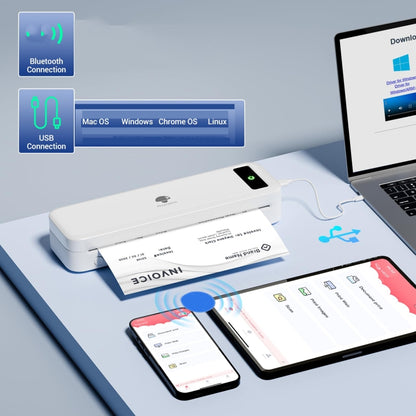 Phomemo M835  Wireless Bluetooth Thermal Printer Support Multi-Size Thermal Paper, M835