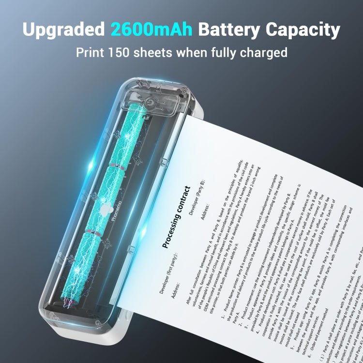 Phomemo M835  Wireless Bluetooth Thermal Printer Support Multi-Size Thermal Paper, M835