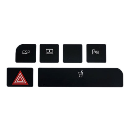 For Audi A4 Emergency/Double Flash Button Cup Holder Button Repair Sticker, Left-Hand Drive Only
