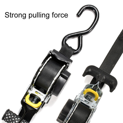 Auto Retract Tensioner Automobile And Motorcycle Cargo Fixing Straps, 330cm Black, 330cm White