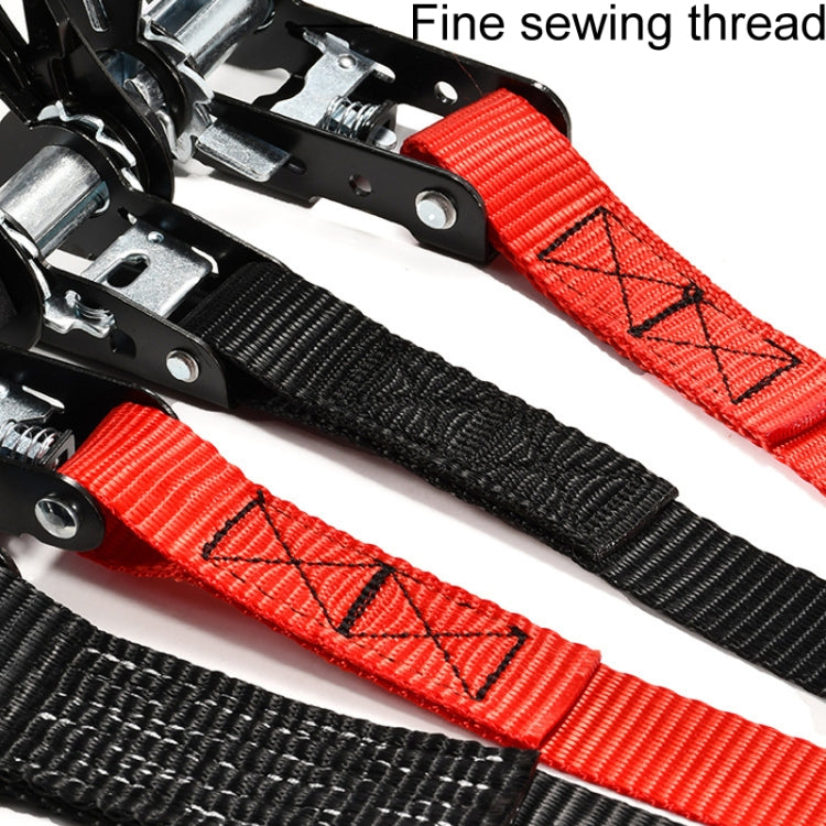Motorcycle Ratchet Tensioner Cargo Bundling And Luggage Fixing Straps, 1m, 2m, 3m, 4m, 5m