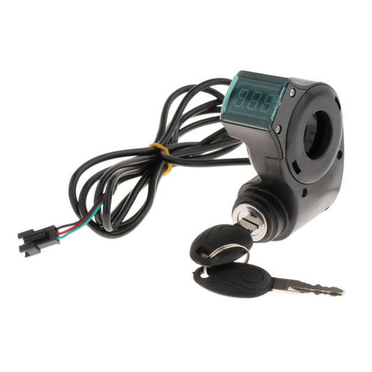 Electrical Vehicle Scooter Disconnect Switch Assembly With Keys Digital Display Start Switch, Switch Assembly With Keys