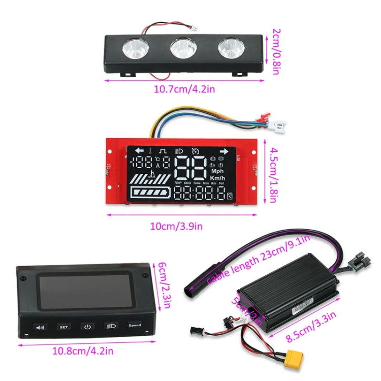 8 inch Electrical Scooter Master Digital Controller Display Panel Kit for Kugoo S1 / S2 / S3 / ETWOW, For Kugoo S1 / S2 / S3 / ETWOW