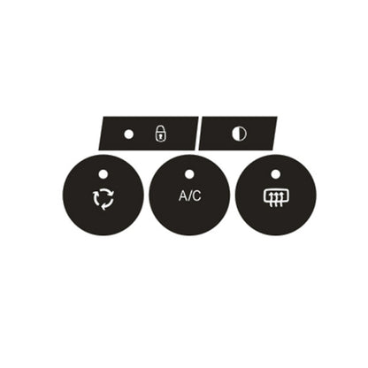For Citroen C4L 2014-2018 Air Conditioning Door Lock Button Repair Sticker