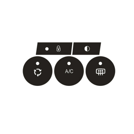 Pour Citroën C4L 2014-2018 Climatisation Bouton de verrouillage de porte Autocollant de réparation