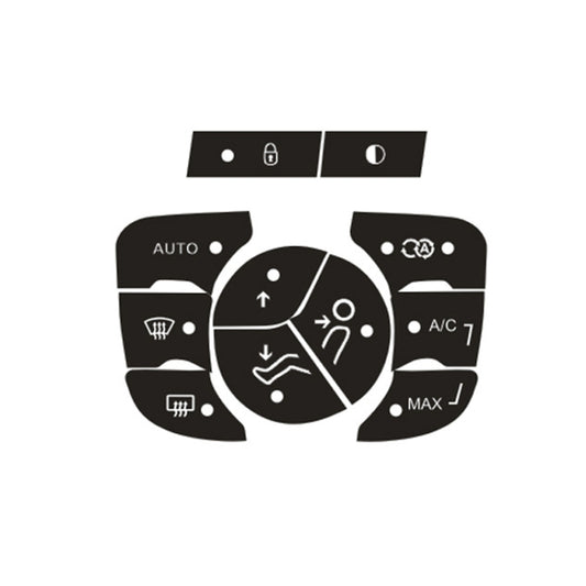 Pour Citroën C4L 2014-2018 Climatisation Bouton de verrouillage de porte Autocollant de réparation