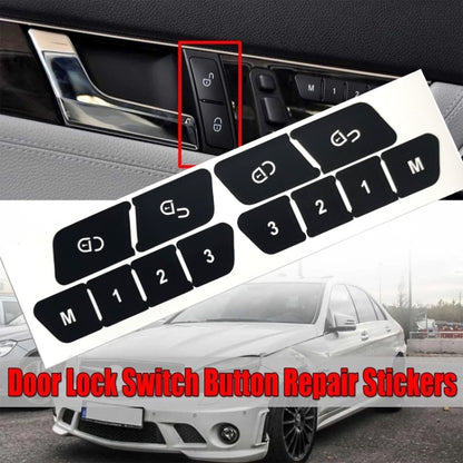 For Mercedes Benz W204/C300 2007-2014 Inner Door Switch Button Repair Sticker